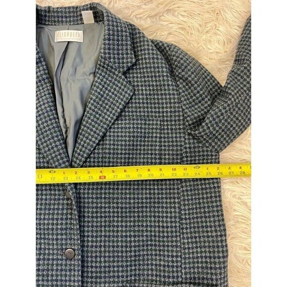 Elisabeth By Liz Claiborne Vintage Blazer Jacket Tweed Wool Women Plus Size 18 - Picture 4 of 12